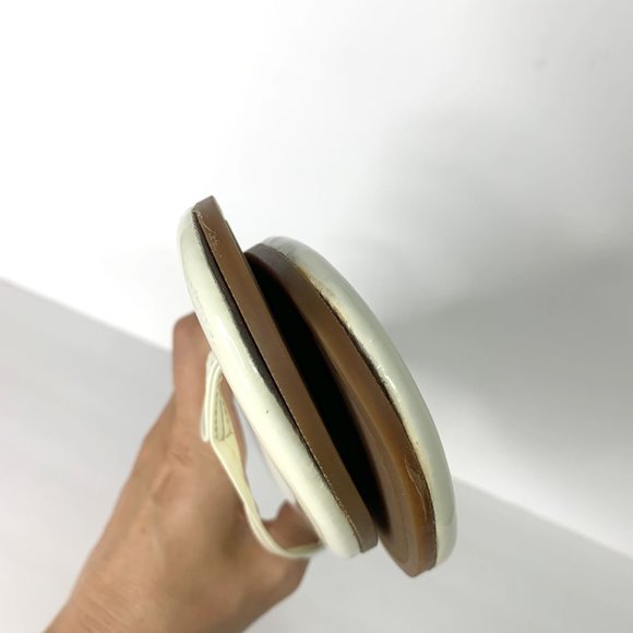 YOSI SAMRA Off-White Roee Patent‎ Leather Flip Flop Thong Summer Sandals Sz 11 - Picture 9 of 11